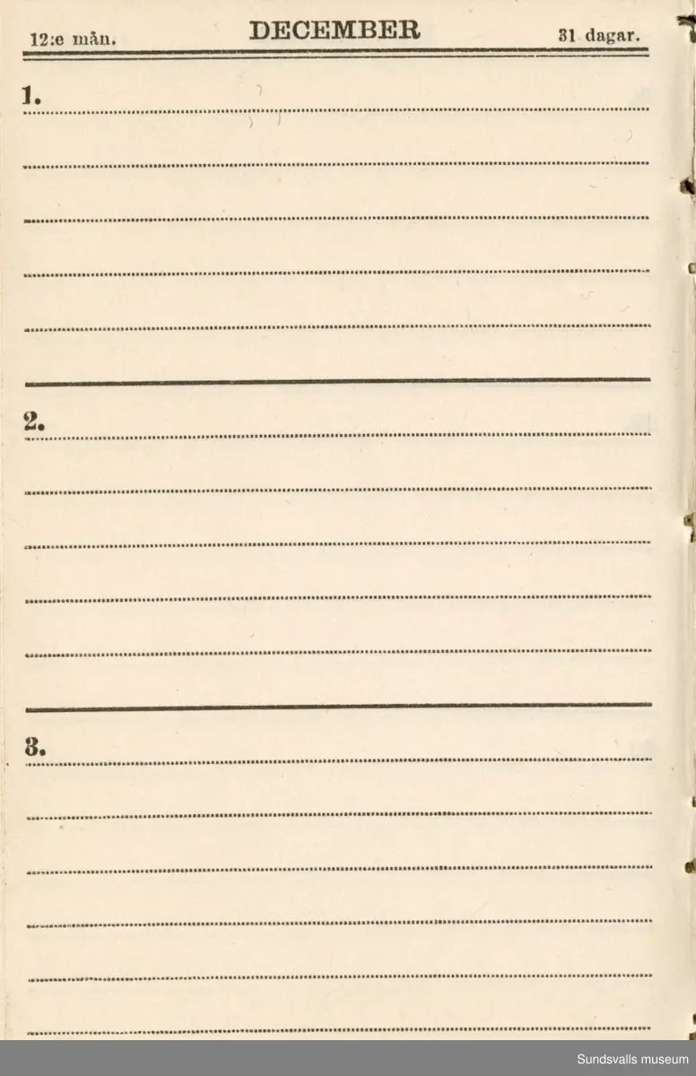 Dagbok. Erik Petter Wallmark (1870-1891) 

E.P. Wallmark föddes på ett hemman i Valla, Selånger. Han var student vid Uppsala universitet och klarade sin fil.kand. på endast två terminer.  E.P. Wallmark var sjuk i tbc och avled endast 20 år gammal. 
Anteckningarna, skrivna mellan 1888-1891, rör bland annat hans tid i Uppsala och sjukdomens förlopp. 

Se länkade filer för komplett dagbok