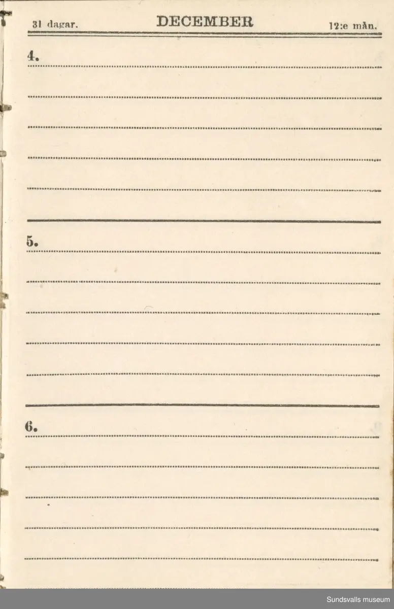 Dagbok. Erik Petter Wallmark (1870-1891) 

E.P. Wallmark föddes på ett hemman i Valla, Selånger. Han var student vid Uppsala universitet och klarade sin fil.kand. på endast två terminer.  E.P. Wallmark var sjuk i tbc och avled endast 20 år gammal. 
Anteckningarna, skrivna mellan 1888-1891, rör bland annat hans tid i Uppsala och sjukdomens förlopp. 

Se länkade filer för komplett dagbok