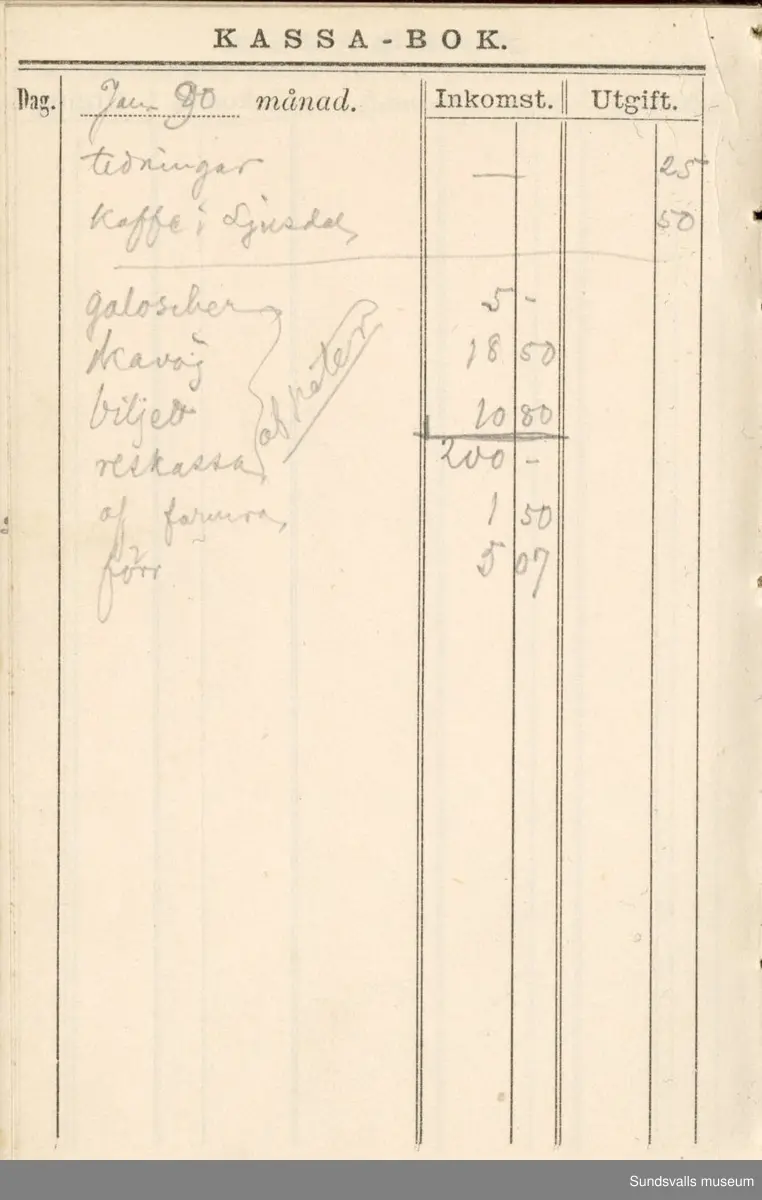 Dagbok. Erik Petter Wallmark (1870-1891) 

E.P. Wallmark föddes på ett hemman i Valla, Selånger. Han var student vid Uppsala universitet och klarade sin fil.kand. på endast två terminer.  E.P. Wallmark var sjuk i tbc och avled endast 20 år gammal. 
Anteckningarna, skrivna mellan 1888-1891, rör bland annat hans tid i Uppsala och sjukdomens förlopp. 

Se länkade filer för komplett dagbok