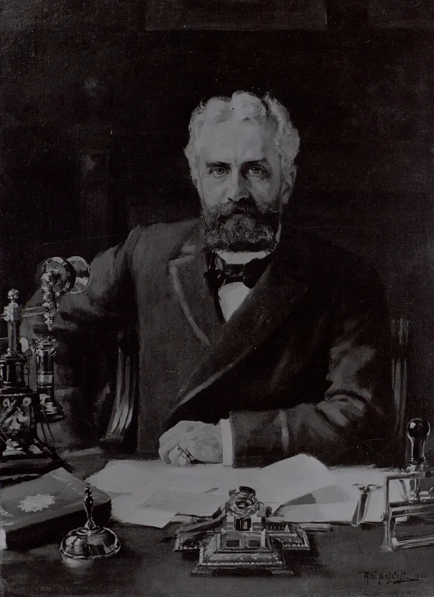 Direktör H.T. Cedergren 1894. Efter oljemålning av prof. Axel Jungstedt 1894.