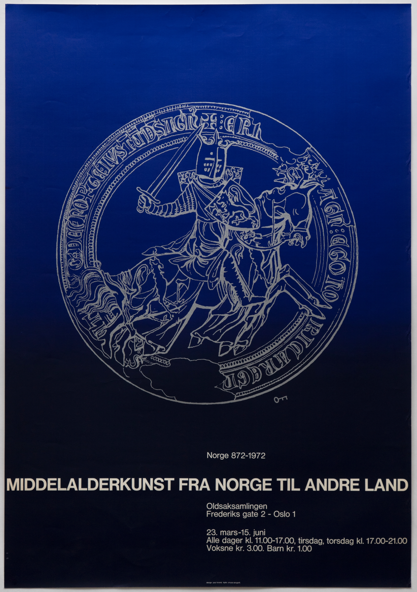 Norge 872-1972/  Middelalderkunst fra Norge til andre land [Utstillingsplakat]