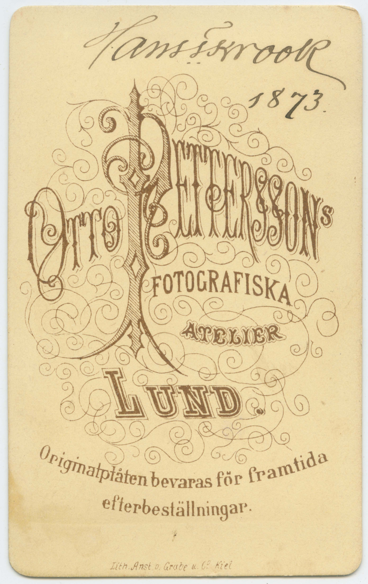 Porträtt på Krook Hans