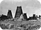 Wittenströms anteckning: Pagodas at Columbia, 100 miles south of Madras.