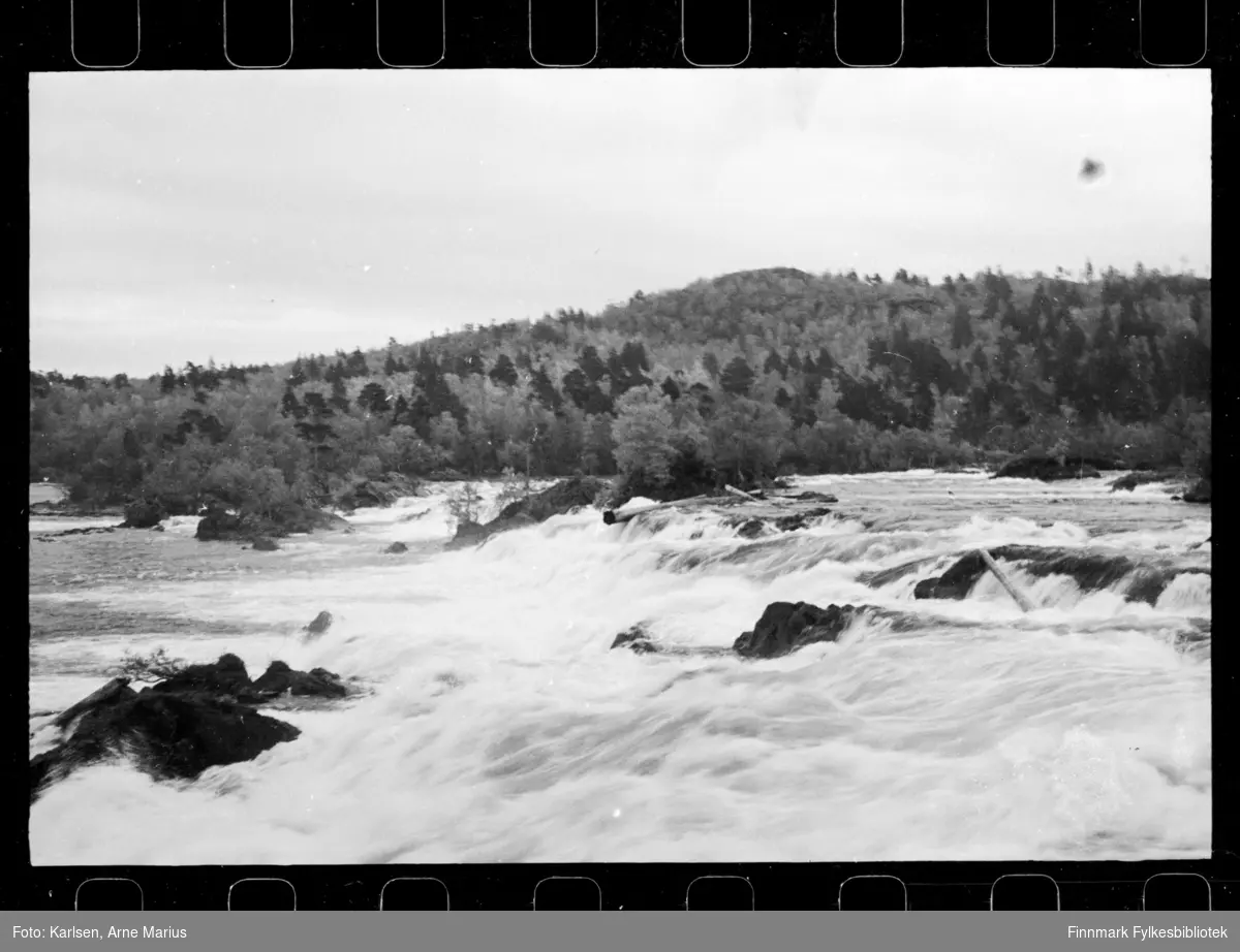 Foto fra Skogfoss i  Pasvikelva

Foto muligens tatt i 1938 (se historikk for referanse)