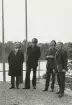 Gladans mast nedmonteras för skrotning våren 1973. På bilden syns Per Fälting, Lars Åke Kvarning, Per Lindström och H Gustafsson.