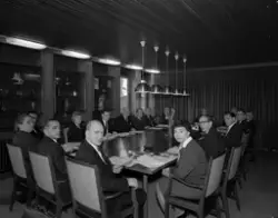 Møte i Norges handels- og kontorfunksjonærers forbund.