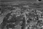 Flygfoto över Borlänge år 1933.