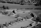 Flygfoto över Borlänge 1962.