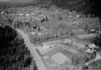 Flygfoto över Brunnsberg, Älvdalen 1962.