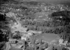 Flygfoto över Bjursås 1962.