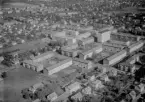 Flygfoto över Borlänge 1964.
