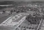 Flygfoto över Avesta år 1950.