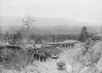 Fotografi från samlingen Gellivararesan 1890. Text på baksidan: Gellivara. Månde vara Isak Wallberg, Odelberg och Lithander med flera.