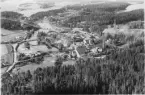 Flygfotografi över Forsså Träpappfabrik 1932.