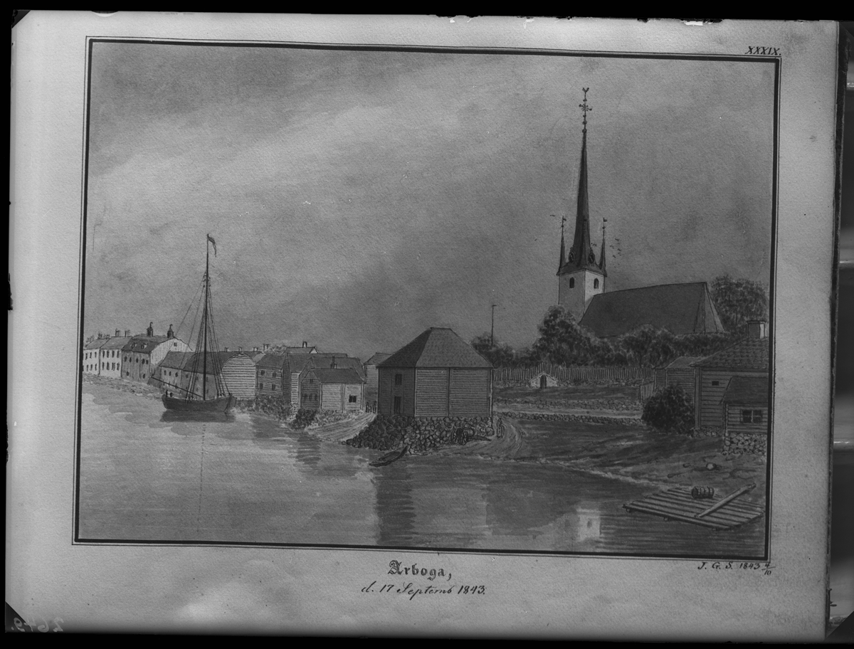 Lavering av J. G. Schultz, Arboga hamn-kyrka, Arboga.