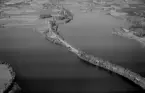 Flygfoto över Enviken, Falun 1956.