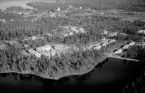 Flygfoto över Dala-Finnhyttan, Garpenberg, Hedemora 1958.