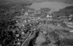 Flygfoto över Dala-Finnhyttan, Garpenberg, Hedemora 1958.