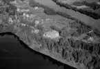 Flygfoto över Djurås, Gagnef 1960.