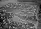 Flygfoto över Bullermyren, Borlänge 1960.