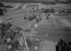 Flygfoto över Bodarne, Gagnef 1960.