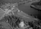 Flygfoto över Dala-Floda, Gagnef 1960.