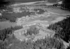 Flygfoto över Backberget, Hosjö, Falun 1962.