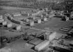 Flygfoto över Bullermyren, Borlänge 1964.