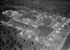 Flygfoto över Finnhyttan, Hedemora 1967.