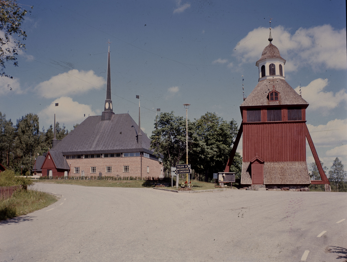 Falun, Aspeboda kyrka 1968. Läs mer om Aspeboda kyrka i boken: Dalarnas kyrkor i ord och bild.