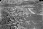 Flygfoto över Arvslindan, Djurås, Gagnef 1947-1949.