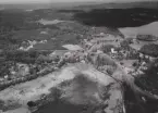 Flygfoto över Finnhyttan, år 1950.