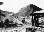 Kaolin och kalkbrott vid Ivö klack för AB Iföverken i Bromölla, Skåne.