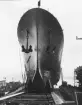 Kryssaren Tre Kronors sjösättning vid Götaverken den 16 december 1944.