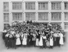 Personal vid AB Stockholms Glödlampfabrik på Ringvägen 98  i Stockholm, 1931.