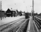 Holmenkollens bana vid Kristiania (Oslo) sommaren 1900. Slemdal station.