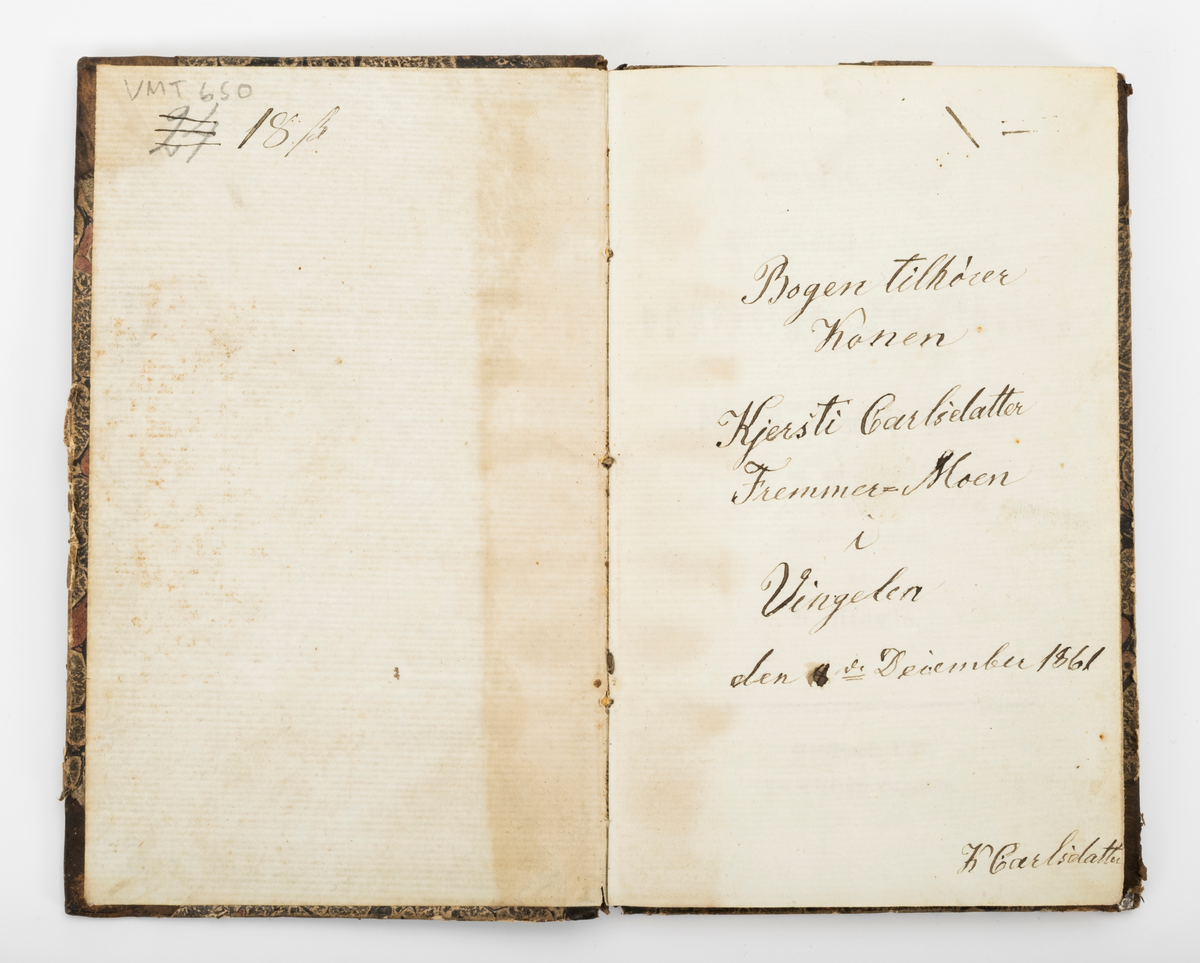 Den guds mands Dr Morten Luthers ypperlige forklaring over den 51. Davids salme, (..) til trykken befordret af N Alnæss. Christiania, 1857. 

Halvbind med skinnrygg og -hjørner, dekorert papirovertrekk.