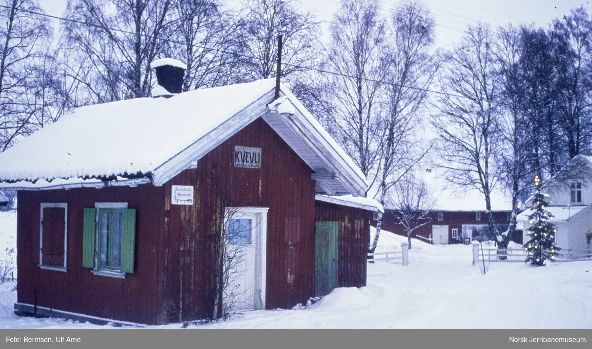 Kvevli stasjon på nedlagte Urskog-Hølandsbanen