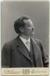 Porträtt, fotografen Anders Willmanson, f. 1853-05-01 i Rätt