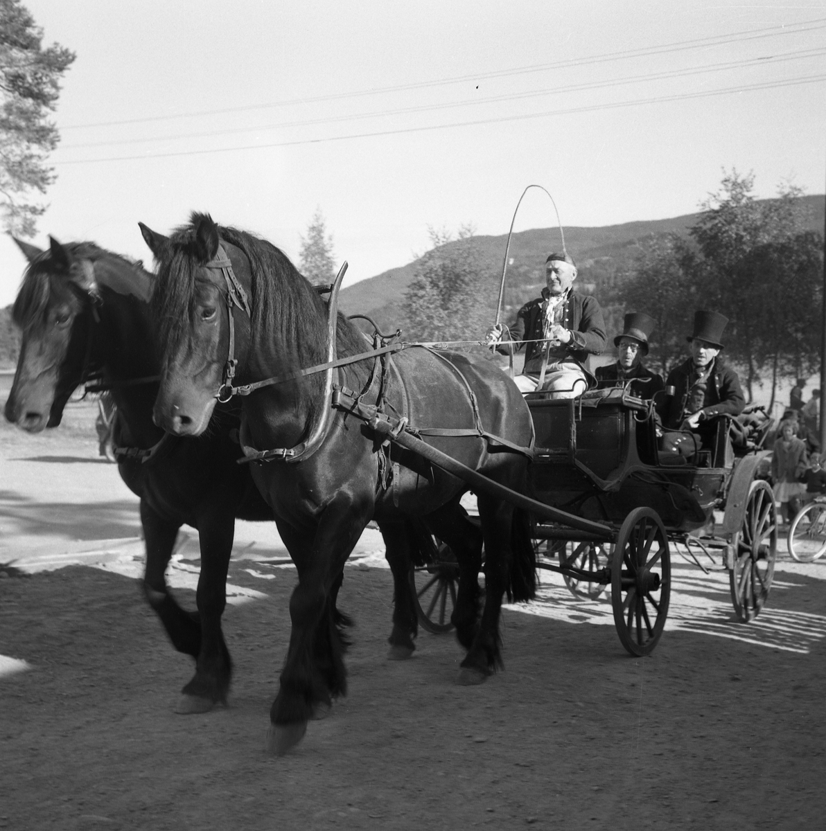 Motiv frå museet i forbindelse med bufarsdag osv.  i 1960.