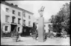 Vänersborg. Länsresidenset. Sankt Martin. Skulptur av Carl Milles