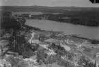 Flygfoto över Gruvgården, Dala Finnhyttan, Hedemora 1935-1937.