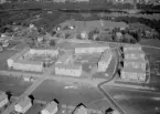 Flygfoto över Forssa Ängar, Borlänge 1958.