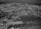 Flygfoto över Garsås, Mora 1960.