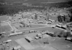 Flygfoto över Gopshus, Mora 1962.