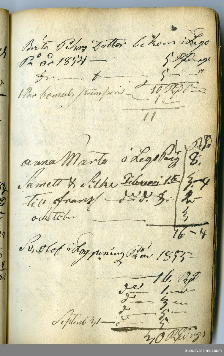 Dagbok skriven av Anders Modée (1732–1800). Modée gjorde militär karriär och avslutade som kapten vid sitt avsked 1768. 
Anteckningar är bland annat från hans tjänstgöring i det pommerska kriget (1758–1760).

I slutet av boken finns anteckningar från 1834–1840, av okänd hand.