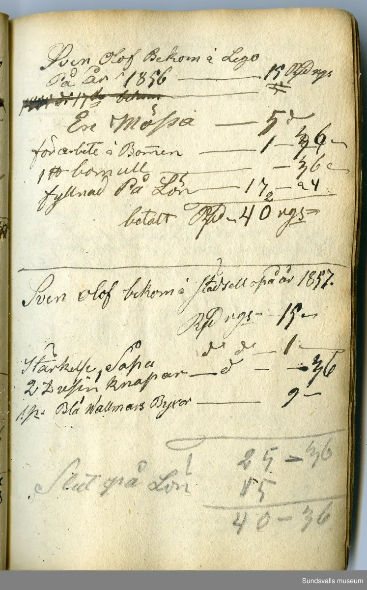 Dagbok skriven av Anders Modée (1732–1800). Modée gjorde militär karriär och avslutade som kapten vid sitt avsked 1768. 
Anteckningar är bland annat från hans tjänstgöring i det pommerska kriget (1758–1760).

I slutet av boken finns anteckningar från 1834–1840, av okänd hand.