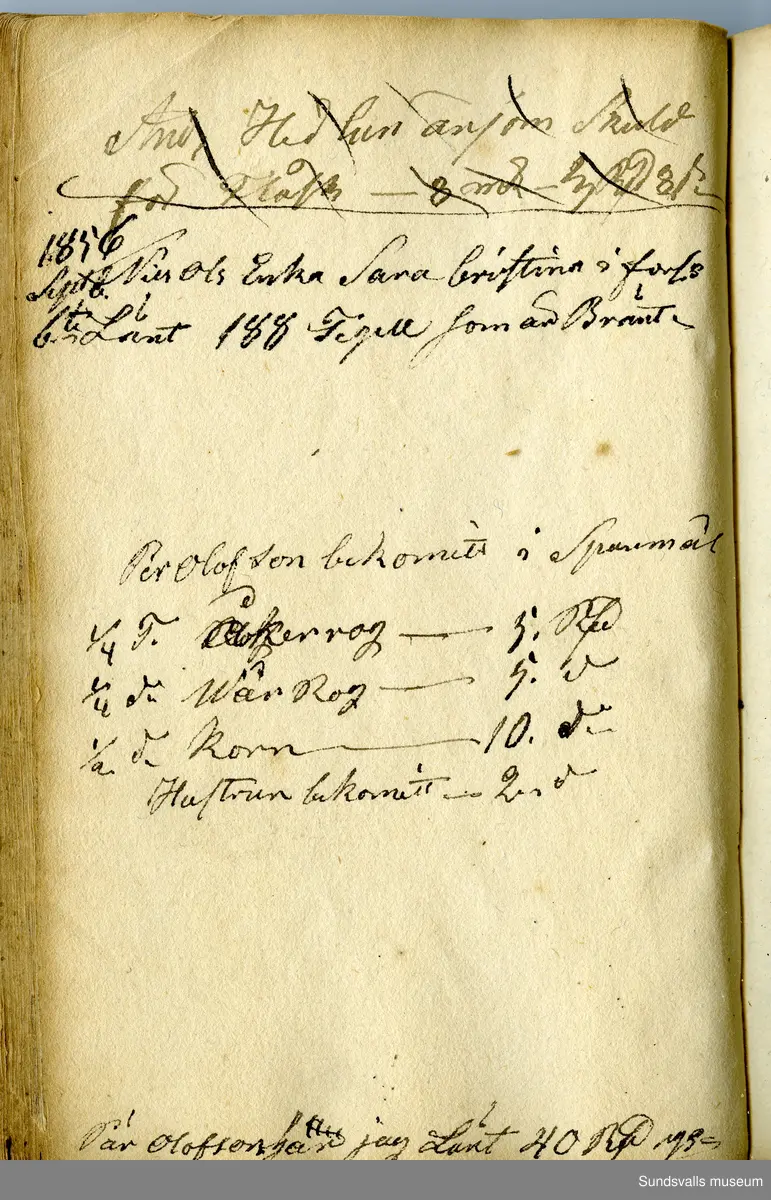 Dagbok skriven av Anders Modée (1732–1800). Modée gjorde militär karriär och avslutade som kapten vid sitt avsked 1768. 
Anteckningar är bland annat från hans tjänstgöring i det pommerska kriget (1758–1760).

I slutet av boken finns anteckningar från 1834–1840, av okänd hand.