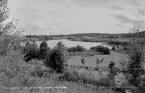 Vikmanshyttan, sjön Gåran med Västanå och Vretbo, Hedemora 1944.