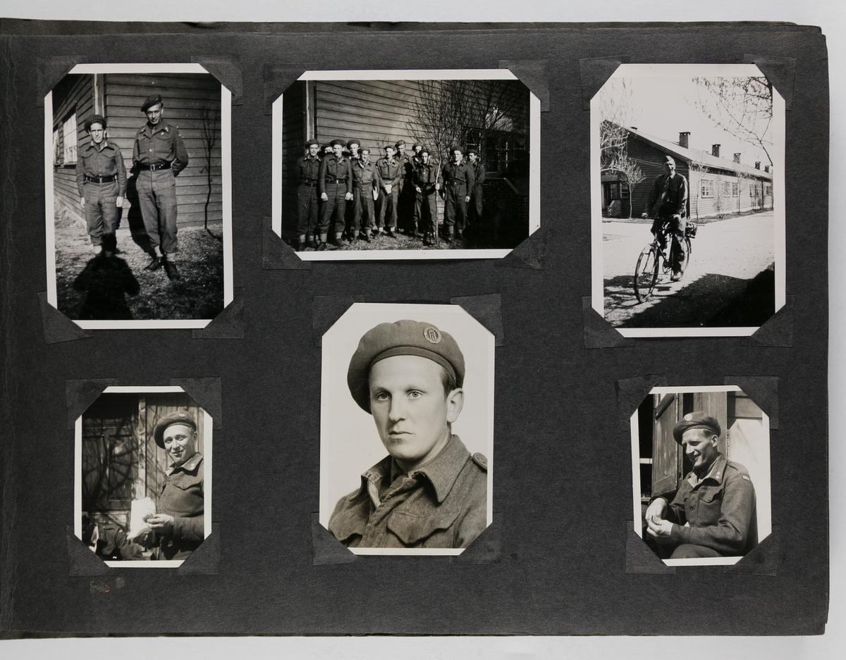 Foto fra heimevernsøvelser rett etter krigen.